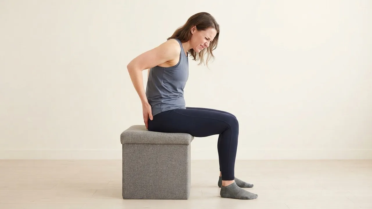 'Actively sit' and untuck your tailbone
