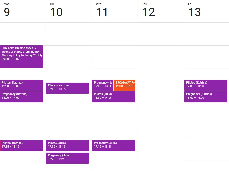 Draft July 2018 Termbreak timetable for CBD and Broadway