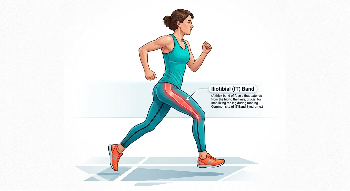 IT Band Syndrome: lateral knee pain from weak glutes