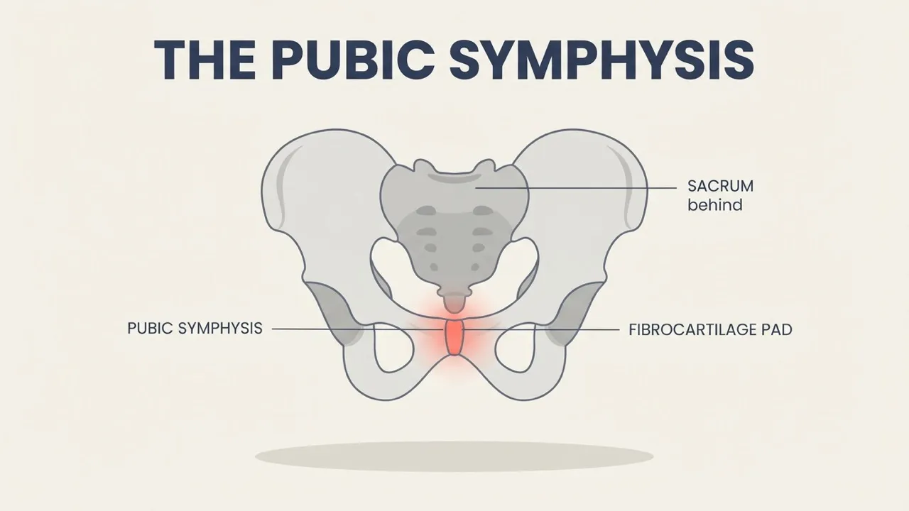 Visualising the pubic symphysis joint